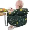 Portable High Chair Baby,Teglu Folding Hook on Seat Clip on Highchair with Seat Belt/Bag/Removable Seat for Home Travel,6-36 Months/33lb