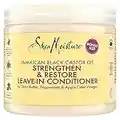 SheaMoisture Jamaican Black Castor Oil Strengthen & Restore Leave-In Conditioner no silicones or sulphates for chemically processed, heat styled or natural hair 431 ml