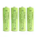 4 x Soluminate™ UK AA Rechargeable Solar Light Batteries 1.2V 600mAh NiMH Ni-MH for use outdoors in Garden Solar Lights