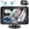 LeeKooLuu Baby Car Camera HD 1080P Monitor Car Mirror Baby Rear Facing Seat Full View Infant Crystal Night Vision LK12