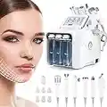 Professional Diamond Microdermabrasion Machine, OUENGK 6 in 1 Multifunction Skin Cleansing Hydro Dermabrasion Hydra Facial Massage Machine RF Scrubber Spray Facial Machine