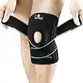 NEENCA Réglable Genouillère Rotulienne et Ligamentaire, avec Stabilisateurs Latéraux et Coussinets en Gel pour la Rotule-Genouillère Sport pour les Douleurs au Genou,Arthrite, Douleur au Ménisque