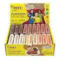 Jovi - Confezione di plastilina a base vegetale, 18 palline da 50 grammi, colori multiculturali, senza glutine (70/18M)