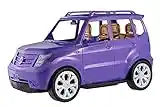 Barbie Voiture 4x4 tout terrain pour poupée, véhicule violet décapotable, jouet pour enfant, DVX58