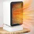 Panamalar Space Fan Heater, Energy Efficient Electric Heaters with Overheat&Tip-over Protection, 3s Fast Heating/Silent/Timer/Oscillating/1000W Ceramic Plug in Heater for Indoor Home Bedroom Office