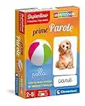 Clementoni Carte Prime Parole Montessori 2 Anni (Versione in Italiano), Gioco educativo-Made in Italy, Multicolore, 16319