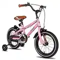 STITCH TOTEM 14 Inch Kids Bike for 3-5 Ages Gilrs, 14" Wheels Bike for Girls With Stabilisers, Bike for 3 year old,Pink