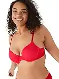 Victoria's Secret Pink Wear Everywhere T-Shirt Bra, Moderate Coverage, Lightly Lined, Smooth, Bras for Women, Red (38C)