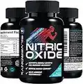 Extra Strength Nitric Oxide Supplement L Arginine 3X Strength - Citrulline Malate, AAKG, Beta Alanine - Premium Muscle Supporting Nitric Booster for Strength & Energy to Train Harder - 180 Capsules