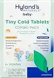 Hyland’s Naturals Baby Tiny Cold Tablets, Day & Night Value Pack, Infant and Baby Cold Medicine, Decongestant, Runny Nose & Cough Relief, 250 Quick-Dissolving Tablets