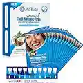 Mitbuty Sbiancante Denti Strisce Con Olio Di Cocco Natura, 42 Striscette Strisce Sbiancanti Denti Professionale, 21 Sessioni di Sbiancamento, Whitening Strips per Sbiancante Denti e Con Risultati