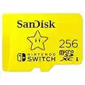 SanDisk 256GB Scheda microSDXC UHS-I per Nintendo Switch 256GB - Prodotto con Licenza Nintendo, fino a 100 MB/s UHS-I Class 10 U3