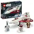 LEGO 75333 Star Wars Le Chasseur Jedi d’Obi-Wan Kenobi: Jeu de Construction Star Wars avec Minifigurine Taun We, Figurine Droïde, Sabre Laser, Cadeau Enfants, Filles et Garçons 7 Ans