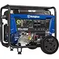 Westinghouse WGen9500 Home Backup Portable Generator, 12500 Peak Watts & 9500 Rated Watts, Remote Electric Start with Auto Choke, Transfer Switch Ready 30A & 50A Outlets, Gas Powered, CARB Compliant