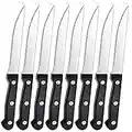 Pleafind cuchillos para bistec, cuchillo para bistec 8 piezas, cuchillos para bistec de acero inoxidable, juego de cuchillos para bistec, cubiertos para bistec de cocina, apto para lavavajillas