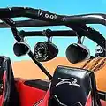 Aileap M600X Bass Motorbike Audio System ATV UTV Roll Cage Bar Bluetooth MP3 Radio con Amplificador de 2.1 Canales, subwoofer Impermeable de 5"y Dos Altavoces estéreo de Rango Completo de 4.5"