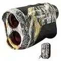 TIDEWE Hunting Rangefinder with 700Y Red & Green OLED Display, Built-in Magnet Multi Functional Waterproof Range Finder with Rechargeable Battery, Adjustable Brightness (Camo)