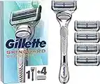 Gillette SkinGuard Sensitive Rasoir Pour Homme Avec Cartouche Touche D’Aloe Vera - 5 lames, Cliniquement Prouvé Pour Les Peaux Sensibles