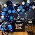 AFKAR Kit per archi a palloncino, 171 pezzi, kit ghirlanda blu retrò con pompa, palloncini per ragazze, ragazzi, baby shower, feste, sposa, fidanzamento, matrimonio, compleanno, anniversario