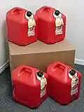 5 Gallon Gas Can, 4 Pack, Spill Proof Fuel Container - New! - Clean! - Boxed!