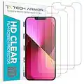 Tech Armor HD Clear Film Screen Protector for Apple New iPhone 13 mini 5.4 Inch 4 Pack 2021