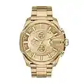 Diesel Men's 51mm Mega Chief Quartz Stainless Steel Chronograph Watch, Color: Gold (Model: DZ4360)