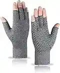 VITTO - Par de guantes para la artritis con agarre. Proporcionan calor y compresión para ayudar a aumentar la circulación reduciendo el dolor y potenciando la curación, 1 Par, talla L