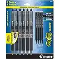 PILOT Frixion Erasable Pens - 6 Pack of Black Ink Pens + 4 Bonus Refills - Frixion Clicker Erasable Pens Retractable Gel Ink Pen - Fine Point 0.7 mm Used for Rocketbook & Notebook