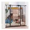 Regalo Home Accents Extra Tall and Wide Walk Thru Baby Gate, 4-Inch Extension Kit, 4-Inch Extension Kit, 4 Pack of Pressure Mount Kit