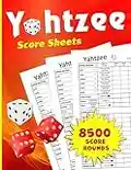 Yahtzee Score Pads: Yahtzee Score Sheets 8500 Score Games For Scorekeeping - yahtzee score Cards regular size 8.5 x 11 inches (The Yahtzee Score Books)