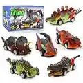 Hot Bee Dinosaur Toys for Kids, Dinosaur Pull Back Cars for Toddler, Toys for 2 3 4 5 6 Year Old Boys, Christmas Birthday for 2 Year Old Boys(6 pcs)