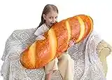 100cm Traversin Oreiller Baguette Oreiller, Bread Traversin Soft Lumbar Funny Food Plush Stuffed Toy for Jetez un Oreiller Photographie Fond Arrière-plan, Oreiller Canapé Arrière, Décor Maison(100cm)