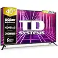 TD Systems - Televisores 40 Pulgadas Led Full HD Led, 3 años de garantía - PRIME40C14F Modelo 2023