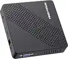 MINIS FORUM Mini PC Windows 10 sans Ventilateur 4 Go DDR4/64 Go eMMC Processeur Intel Celoren N4020 Mini Ordinateur de Bureau, Port HDMI et VGA, WiFi Double Bande 2.4+5.0G, BT, USB 3.0 * 3