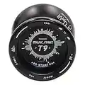 MAGICYOYO Pro Yoyo Responsif T9 Music métal Yo-yo et Plus Enfants débutants avec Sac Yo Yo Gant 5 Yoyo Cordes, Noir