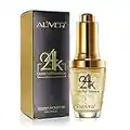 24K Gold Face Essence, Anti Aging & Wrinkle Moisturizing Firming Face Serum, Treatment for Skin Care with Hyaluronic Acid Serum