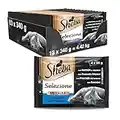 Sheba Selezione Comida Húmeda para Gatos Selección Pescados en Salsa, Multipack (Pack de 13 x 4 bolsitas x 85g)