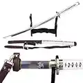 Lyuesword Japanese Handmade Walking Dead Sword-Michonne's Katana Zombie Killer Full Tang Battle Ready