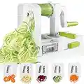 Spiralizer Vegetable Slicer 5 Blade Zucchini Spiralizer Vegetable Spiralizer Spiral Slicer Zucchini Noodle Veggie Pasta Spaghetti Maker