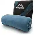 CampTeck U6829 Microfibre Yoga Towel for Yoga Mat (184x62cm) Non Slip Yoga Towel for Hot Yoga, Bikram Yoga & Power Yoga with Carrying Bag – Blue