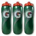 Gatorade 32 Ounce Contour Style Squeeze Water Bottle, 3 Pack