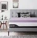 LUCID 4 Inch Lavender Infused Memory Foam Mattress Topper - Ventilated Design - King Size