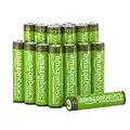 Amazon Basics 16-Pack AAA Performance 800 mAh Rechargeable Batteries, Pre-Charged, Recharge up to 1000x