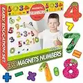 Magneti bambini MAGDUM Numeri - 35 GRANDI calamite frigorifero - Giochi educativi - Giochi bambini 3 anni - Giochi magnetici per bambini - Calamite bambini - lavagna magnetica - numeri magnetici