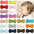 Baby Mädchen Snap Haarspangen Tiny Bow Rutschfeste Haarspangen für Kleinkinder Feines Haar Mini Bow (20pcs)