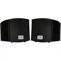 Acoustic Audio AA321B Mountable Indoor Speakers 400 Watts Black Bookshelf Pair