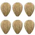 Wasp nest Decoy,6 Pack Hanging Wasp Repellent Nests Fake Wasp Nest Eco Friendly Imitation Wasp Nest for Home and Garden Outdoors