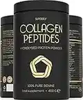 Premium Collagen Powder - Collagen Supplements for Women & Men - Pure Bovine Collagen Peptides 400g - Hydrolysed Collagen Type 1 and 3 for Skin, Hair & Nails - Tasteless, Dissolves Easily, Mixes Well