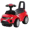 HOMCOM 3-in-1 Ride On Car Foot To Floor Slider Toddler w/Horn Steering Wheel NO POWER Manual Under Seat Storage Safe Design for 1-3 Year Old Red