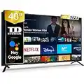 TD Systems - Prime40C14S Smart TV 40 Pulgadas Android 11, televisores Hey Google Official Assistant, Television Control por Voz,